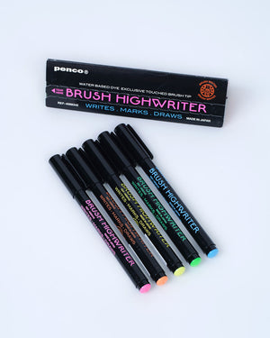 Brush Writer Highlighter Set