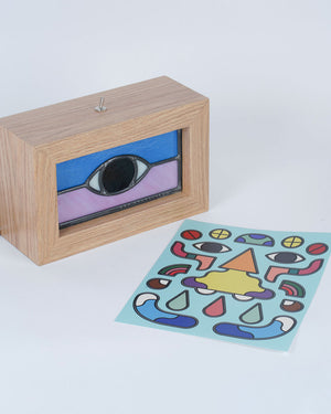 Ben Houtkamp: Stained Glass Light Box - Blue/Purple