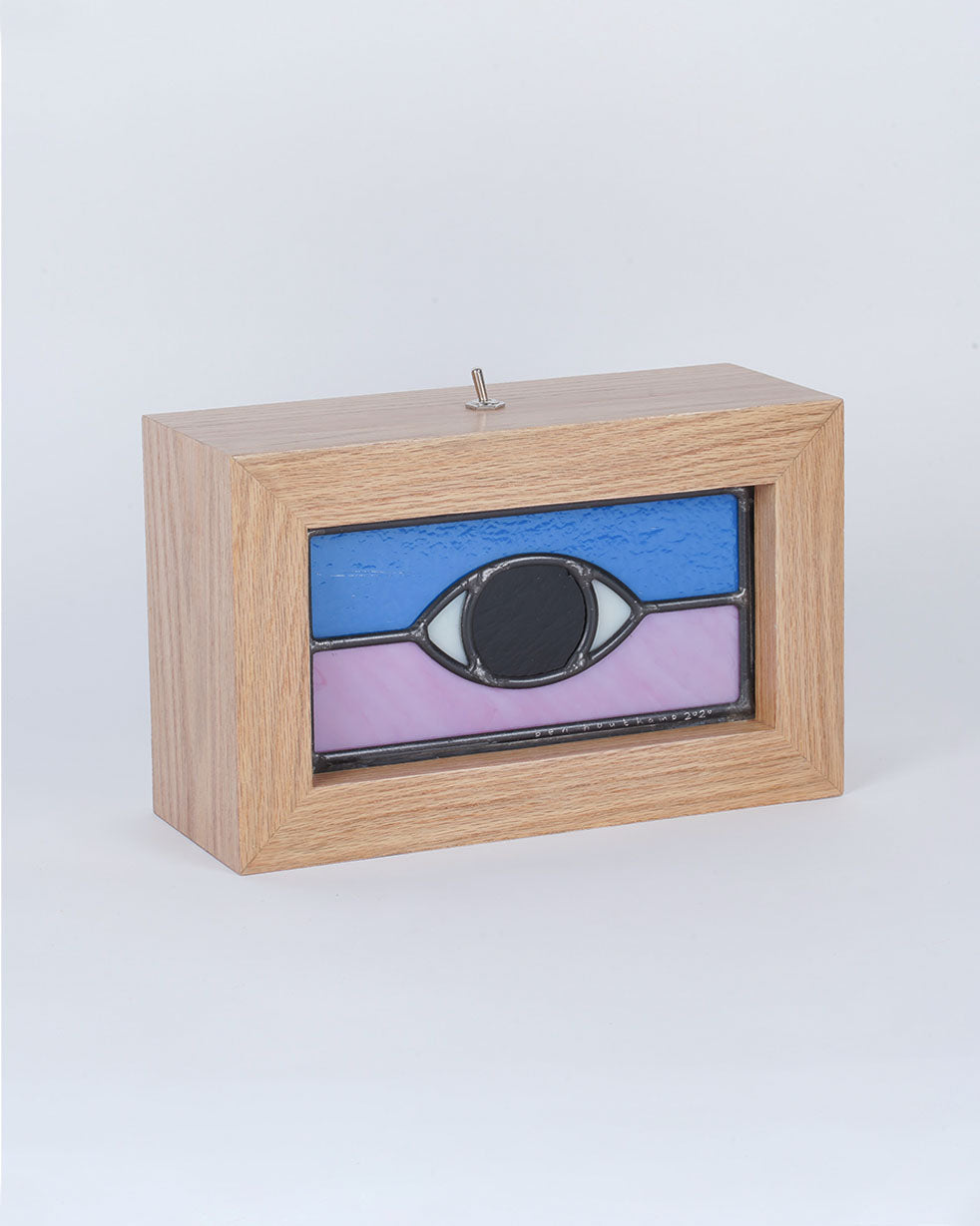Ben Houtkamp: Stained Glass Light Box - Blue/Purple