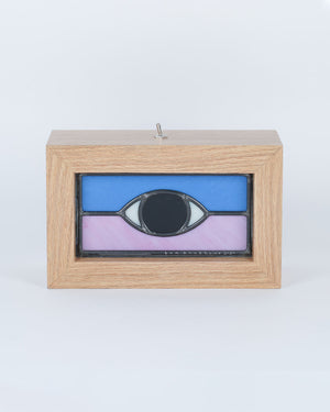 Ben Houtkamp: Stained Glass Light Box - Blue/Purple